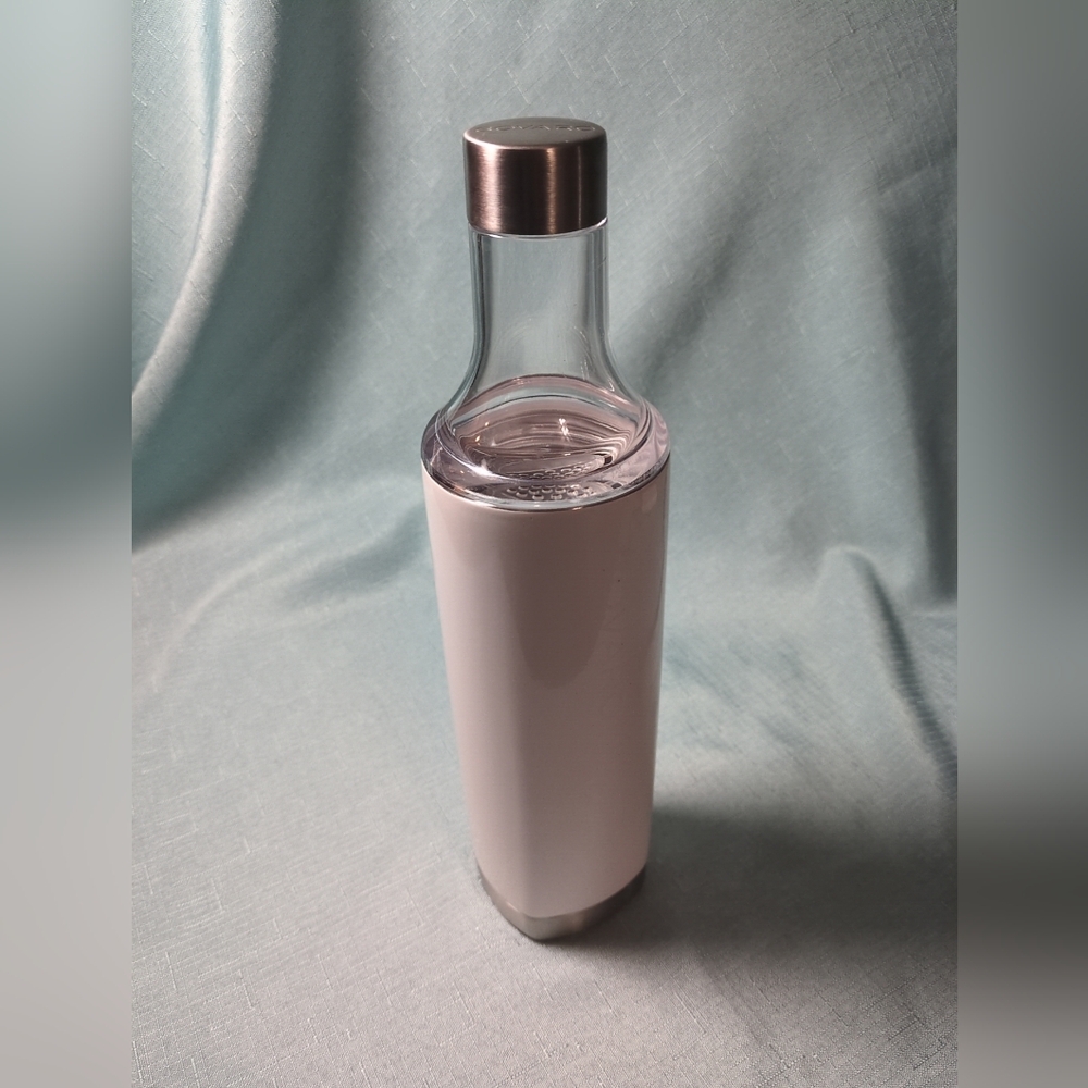 Sovaro White 25oz Stainless Steel Beverage Bottle With Infuser Insert